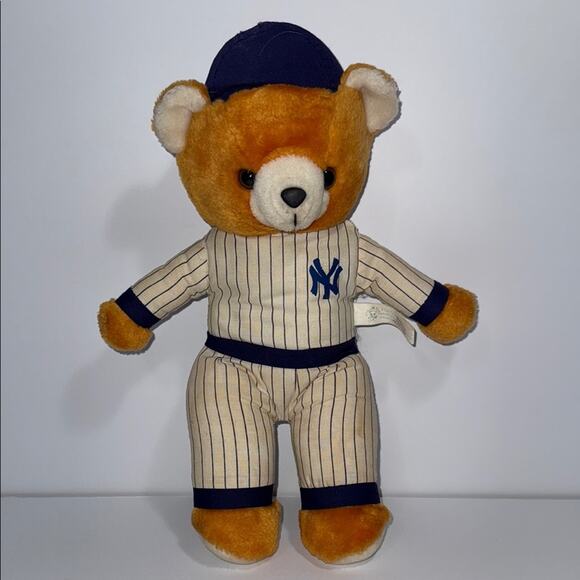 Vintage New York Yankees 13” plush with home team uniform striped MLB baseball - Picture 2 of 8